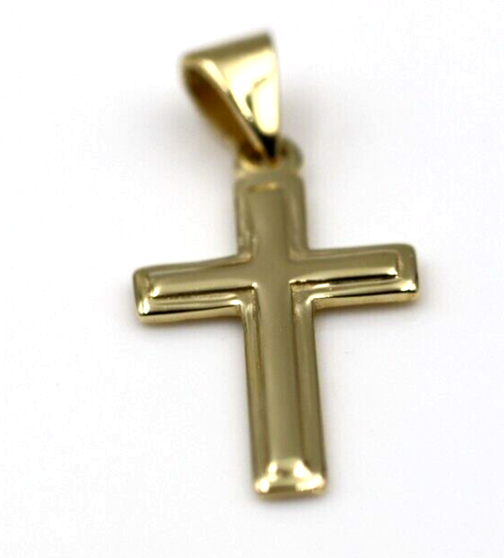 Kaedesigns New Genuine 18ct 750 Yellow, Rose or White Gold Plain Cross Pendant