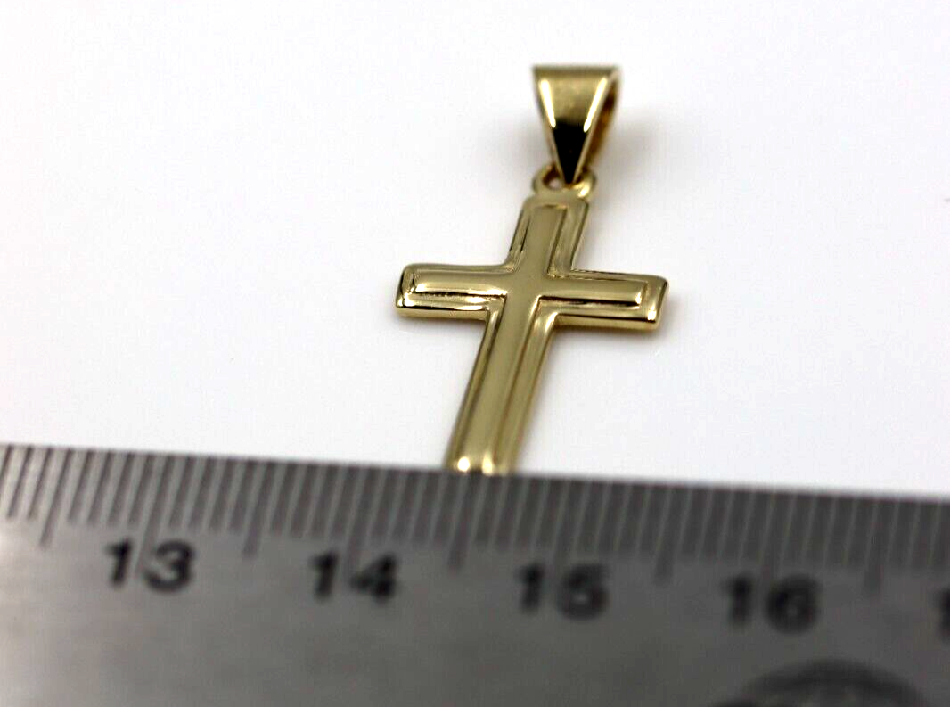 Kaedesigns New Genuine 18ct 750 Yellow, Rose or White Gold Plain Cross Pendant