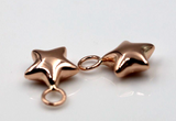 Kaedesigns New Genuine 1 Pair 9ct 9Kt 375 Genuine Yellow, Rose or White Gold Bubble Star Charms