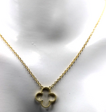 Kaedesigns New Genuine 9ct Yellow, Rose or White Gold 14mm Four Leaf Clover Pendant + Chain