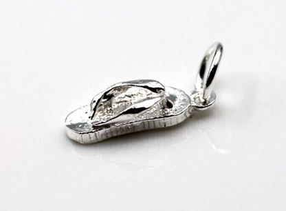 Genuine New Sterling Silver 925 Beach Thong Pendant Charm