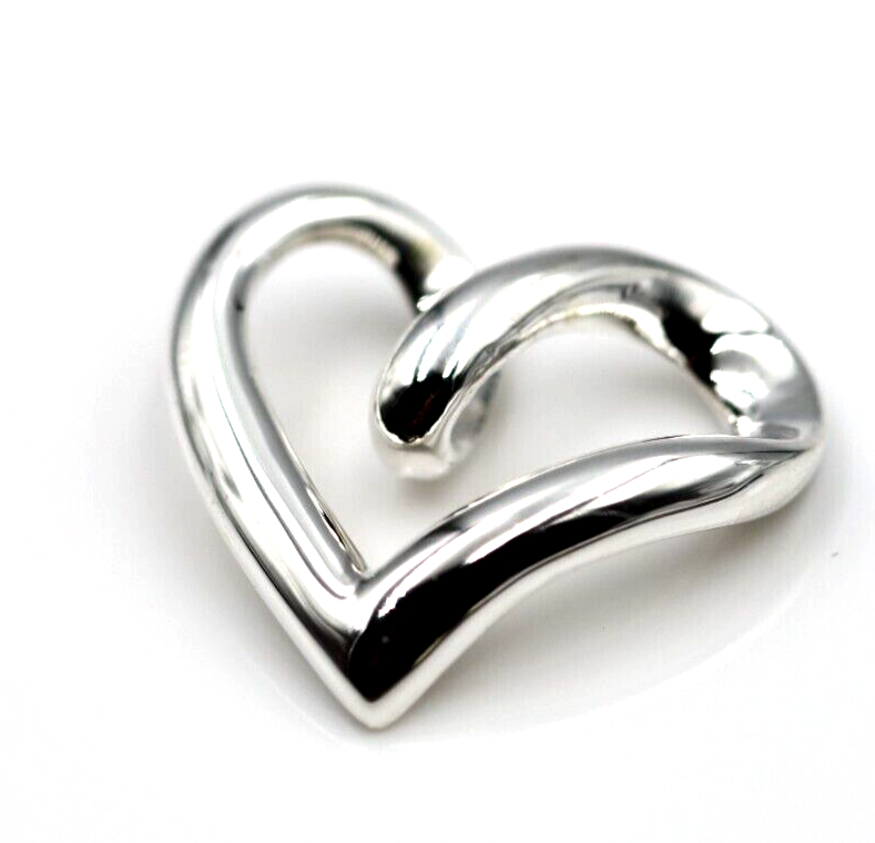 Kaedesigns Genuine New Full Solid Genuine Sterling Silver Heart Pendant