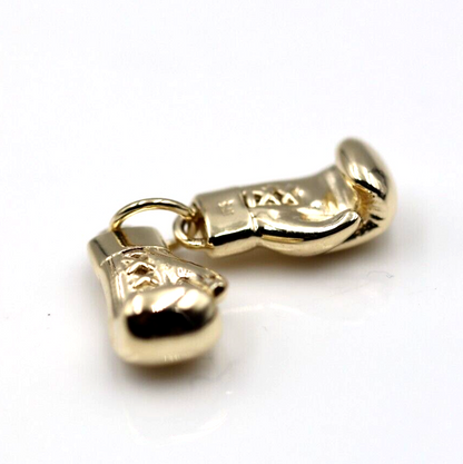 Genuine 9ct Yellow or Rose or White Gold or Silver Med-Large Boxing Glove Pendant