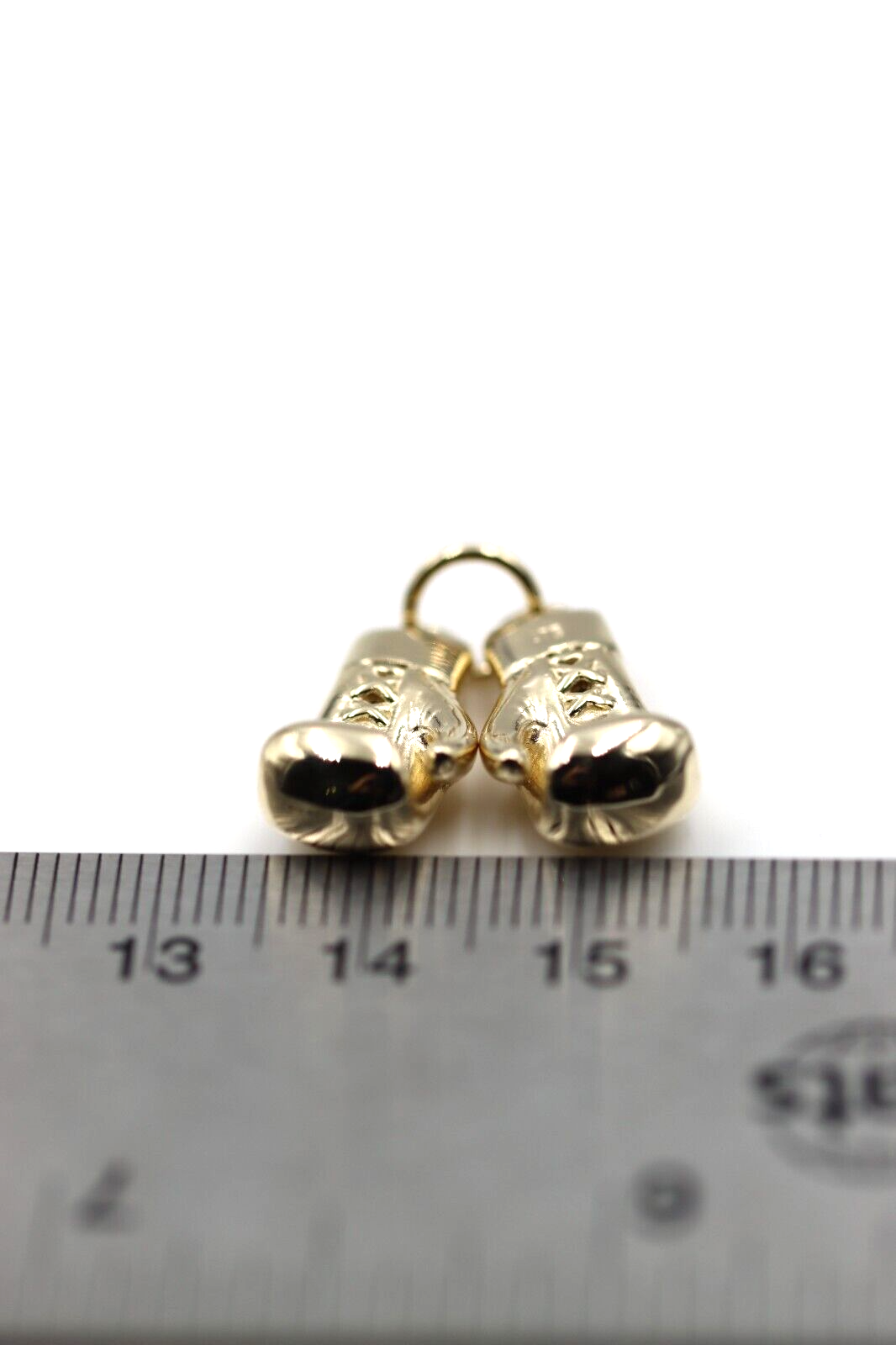 Genuine 9ct Yellow or Rose or White Gold or Silver Med-Large Boxing Glove Pendant