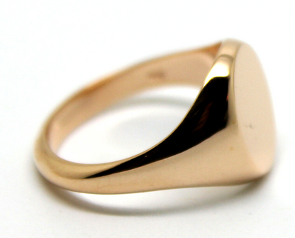 Size O / 7 Genuine 375 9kt 9ct Rose Gold Full Solid Heavy Signet Ring