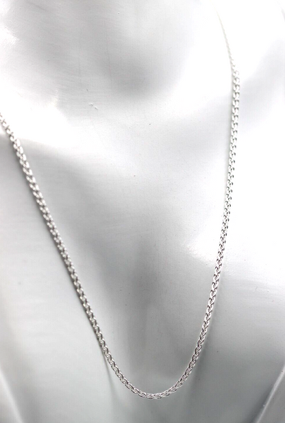 Modern Genuine Sterling Silver 925 Spinga 50cm Necklace Chain