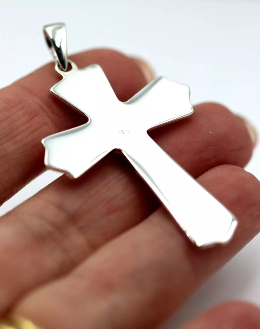 Kaedesigns Large Genuine Sterling Silver 925 Crucifix Cross Pendant