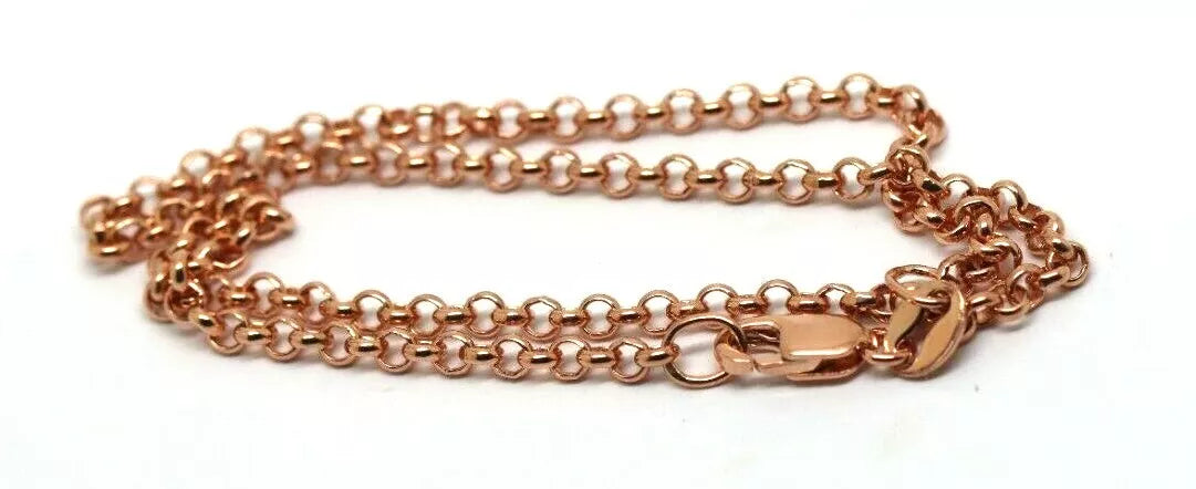 Genuine New 9ct 9k Solid Rose Gold 26cm Belcher Anklet