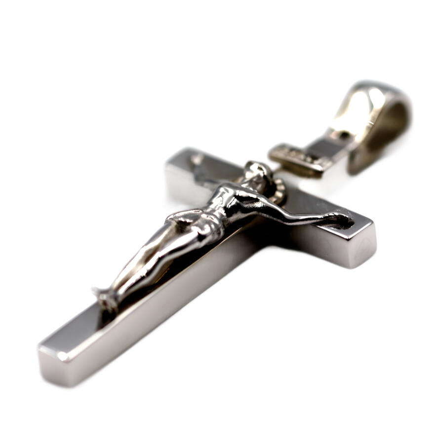 Genuine 14ct Yellow, Rose or White Gold Full Solid Heavy Crucifix Cross Pendant