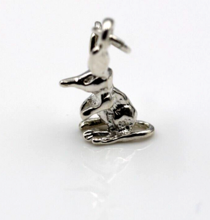 Genuine Sterling Silver Small Bilby Solid Pendant Charm