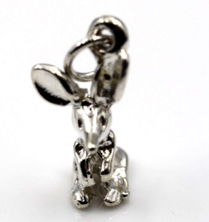 Genuine Sterling Silver Small Bilby Solid Pendant Charm