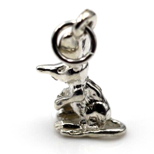 Genuine Sterling Silver Small Bilby Solid Pendant Charm