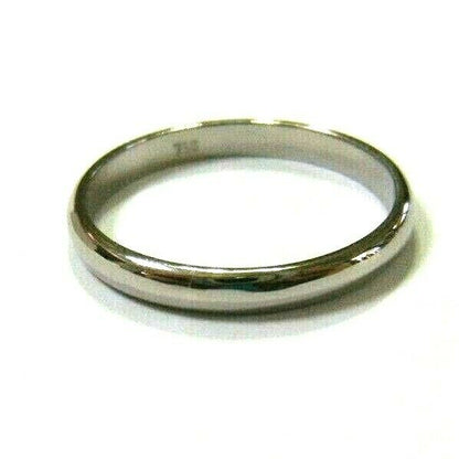 New Genuine 18ct 18kt White Gold 2.5mm Wide Wedding Band Ring