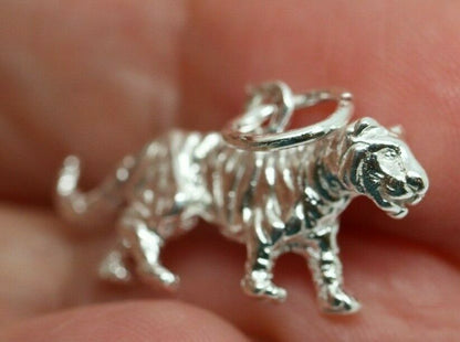 Kaedesigns New Sterling Silver Solid Tiger Pendant / Charm