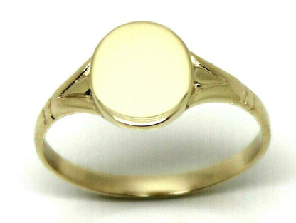 Kaedesigns New Genuine Size K1/2  Solid New 9ct Yellow, Rose or White Gold Oval Signet Ring