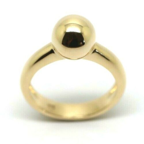 Genuine Size Q / 8 9ct 9kt Yellow, Rose or White Gold 10mm Full Ball Ring