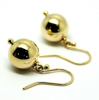 Kaedesigns 9ct Yellow Or White Or Rose Gold 12mm Hook Euro Ball Drop Earrings