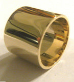 Size M, Heavy Genuine 9kt 9ct Yellow, Rose or White Gold / 375, Full Solid 15mm Extra Wide Band Ring