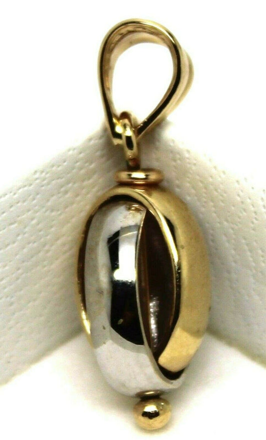 Kaedesigns New 9ct Yellow & White Gold or Rose & White Gold Oval Belcher Ball Pendant