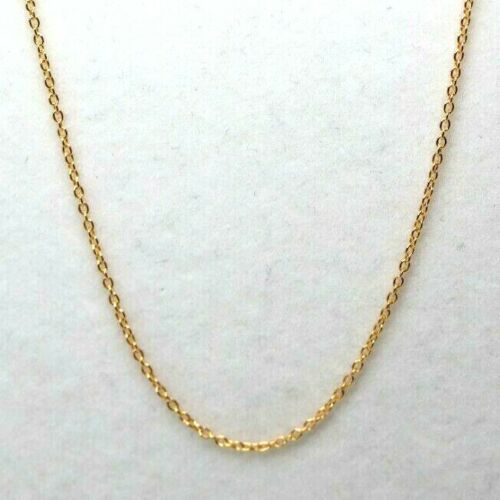 Genuine 18ct 750 Yellow Gold Belcher Cable Chain Necklace 50cm 2.3grams