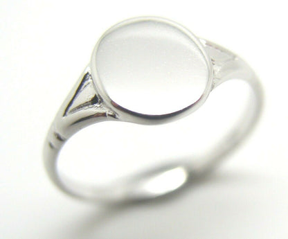 Kaedesigns New Size I / 4 Solid New 9ct 9K Yellow, Rose or White Gold Oval Signet Ring