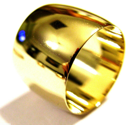 Size T Genuine Huge Genuine 9K 9ct Yellow, Rose or White Gold Full Solid 15mm Extra Wide Band Ring