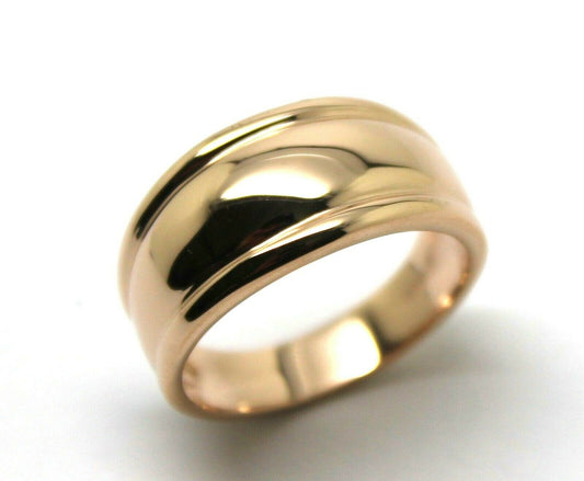 Kaedesigns, Genuine 9ct Full Solid Yellow, Rose or White Gold Thick Dome Ring 10mm Wide Size X