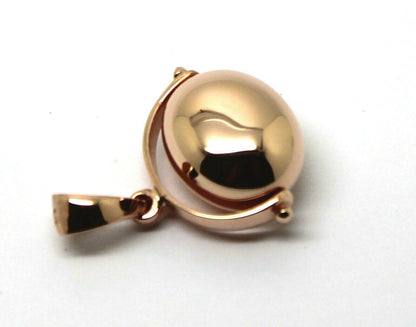 Kaedesigns, New Genuine 9ct 9kt Yellow, Rose or White Gold Large Oval Ball Spinner Pendant