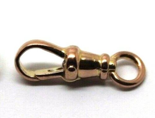 Genuine 9ct 9k Solid Yellow or Rose Gold Albert Swivel Clasp 19mm Size