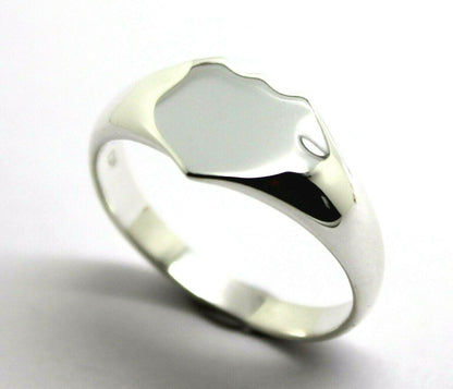 Kaedesigns New 925 Solid Genuine Large Mens Sterling Silver Shield Signet Ring