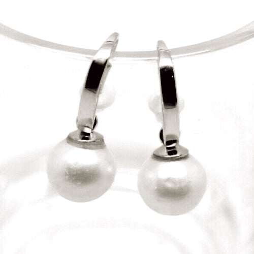 Kaedesigns New Genuine 9ct 9k Yellow, Rose or White Gold 10mm Freshwater Pearl Ball Earrings