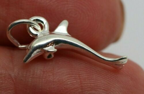 Kaedesigns New Sterling Silver Lightweight Dolphin Pendant / Charm