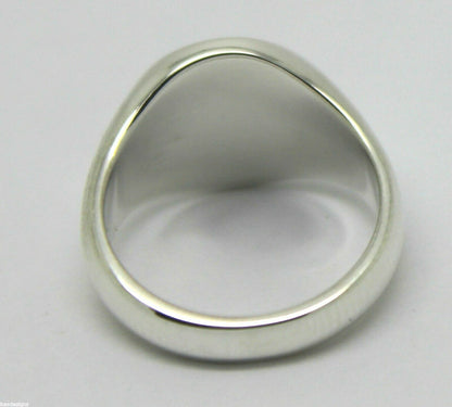 Genuine New Size J Sterling Silver 925 Oval Signet Ring *Engraving available