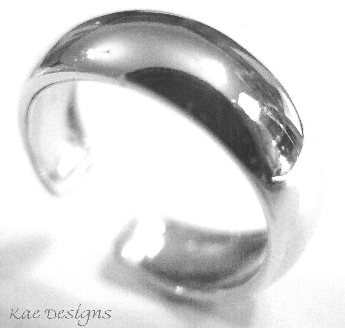 Kaedesigns Genuine New Solid Dome 9ct 9kt Yellow, Rose or White Gold 375 Plain Toe Ring 231