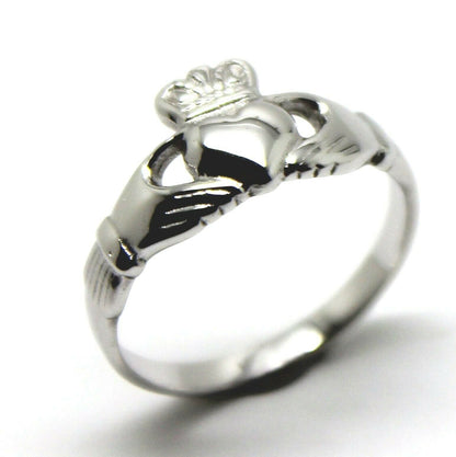 Genuine Sterling Silver 925 Irish Claddagh Ring - Choose your size