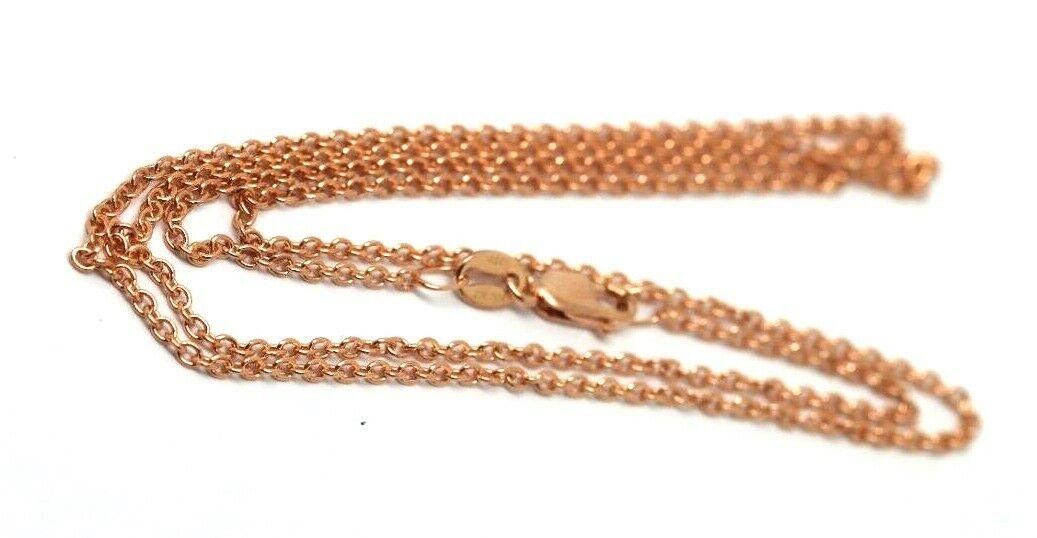 Genuine 9ct Rose Gold Belcher Cable Chain Necklace 50cm or 55cm