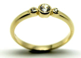 Kaedesigns, New Genuine 9Ct 9Kt 375 Yellow, Rose or White Gold, 375 Trilogy Ring Size 10
