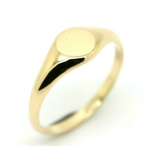 Kaedesigns New Size P New 9ct 9K Yellow, Rose or White Gold Round Signet Ring 7mm x 7mm