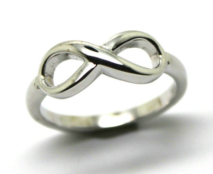 Genuine New 9ct Yellow, Rose or White Gold Solid Infinity Ring Size J