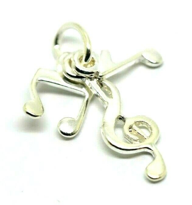 Kaedesigns New Sterling Silver Lightweight Music Notes Pendant Charm