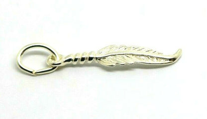 Kaedesigns New Sterling Silver Lightweight Feather Pendant Charm