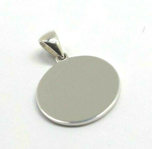 Sterling Silver 925 20mm Disc Pendant or Charm Engraving Available