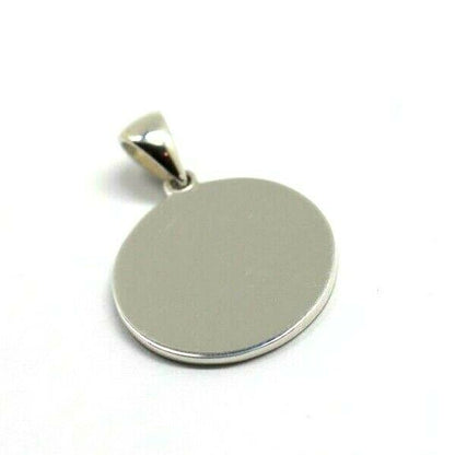 Sterling Silver 925 16mm Disc Pendant or Charm Engraving Available