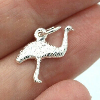 Kaedesigns New Genuine Sterling Silver 925 Emu Pendant or Charm