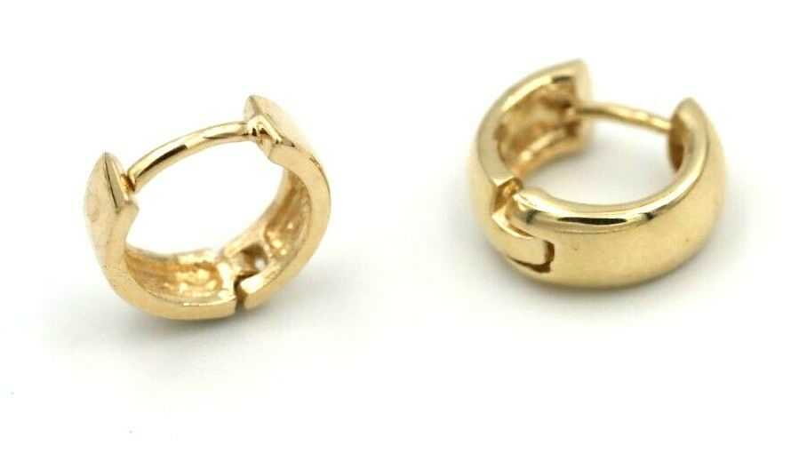 Kaedesigns Solid New Genuine 9ct Yellow, Rose or White Gold Hoop Plain Small Huggies Earrings