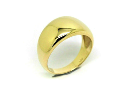 Genuine Solid 9ct Yellow, Rose or White Gold High 10mm Dome Ring Size U