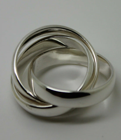 Kaedesigns New Sterling Silver Heavy Ring 5mm Size 6 / M Russian Wedding Band