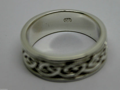 Size N New Genuine Sterling Silver Solid Celtic Weave Ring