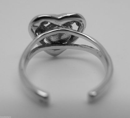 Kaedesigns Genuine New Solid 925 Sterling Silver Heart Star Toe Ring 232