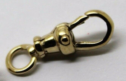 Genuine 9ct Yellow or Rose Gold Albert Swivel Clasp 15mm Size